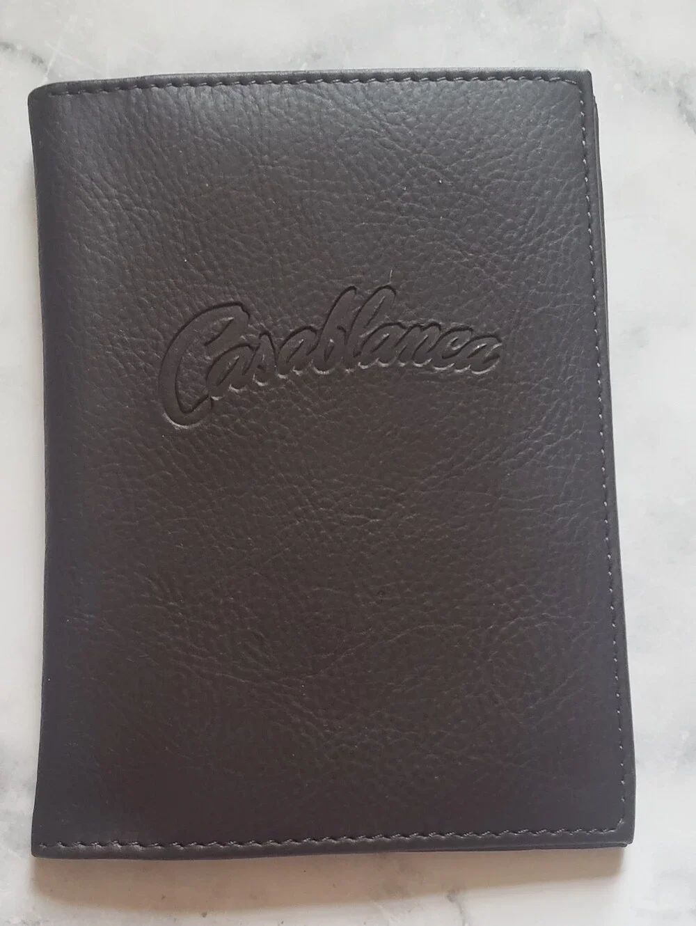 Casablanca 1942 Bogart Movie Passport Holder Case Card ID Travel Faux Leather